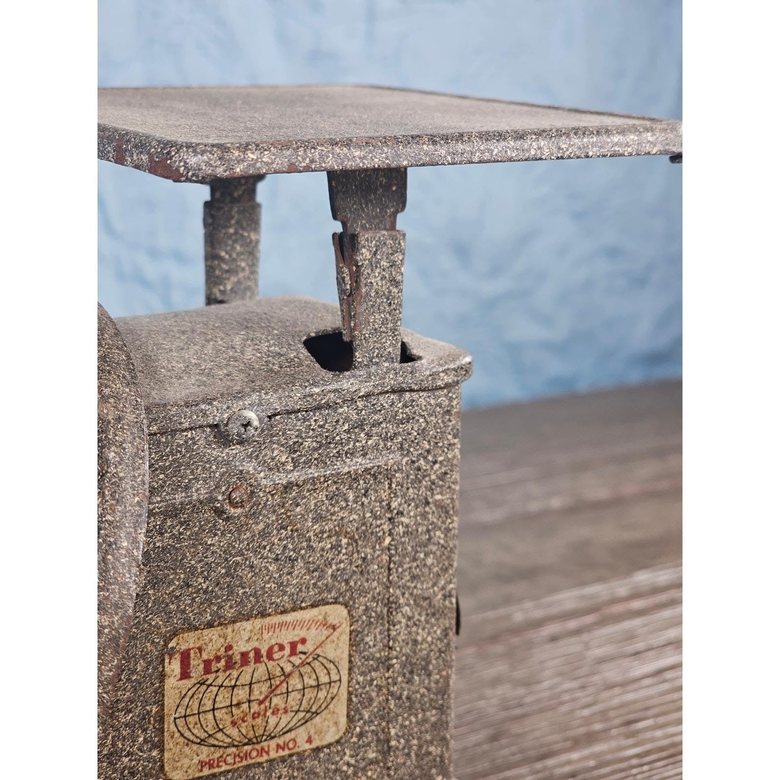 Vintage Triner Precision No. 4 Postal Scale | Rustic Metal Counter Scale