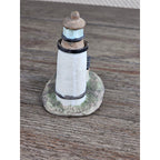 Mini Coastal Lighthouse Figurine Resin Nautical Decor Small Shelf Accent