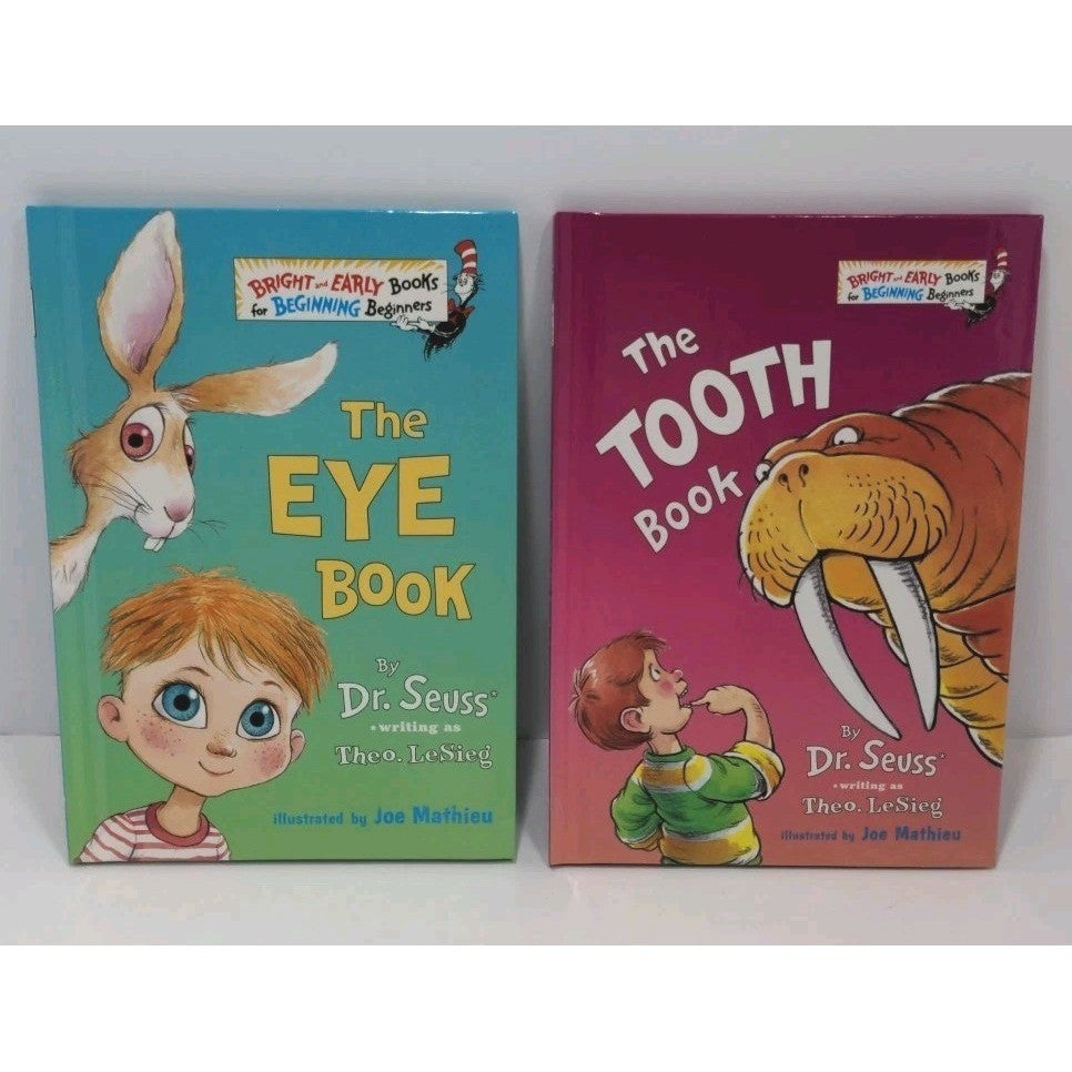 Vintage Dr. Seuss Book Lot – The Eye Book & The Tooth Book – Hardcover