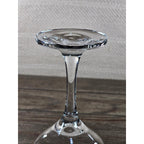 Vintage Stemmed Wine Glass 8.5 Inch Tall Clear Classic Dining Glass