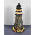 KS Collection Lighthouse Figurine Rock Texture Coastal Decor