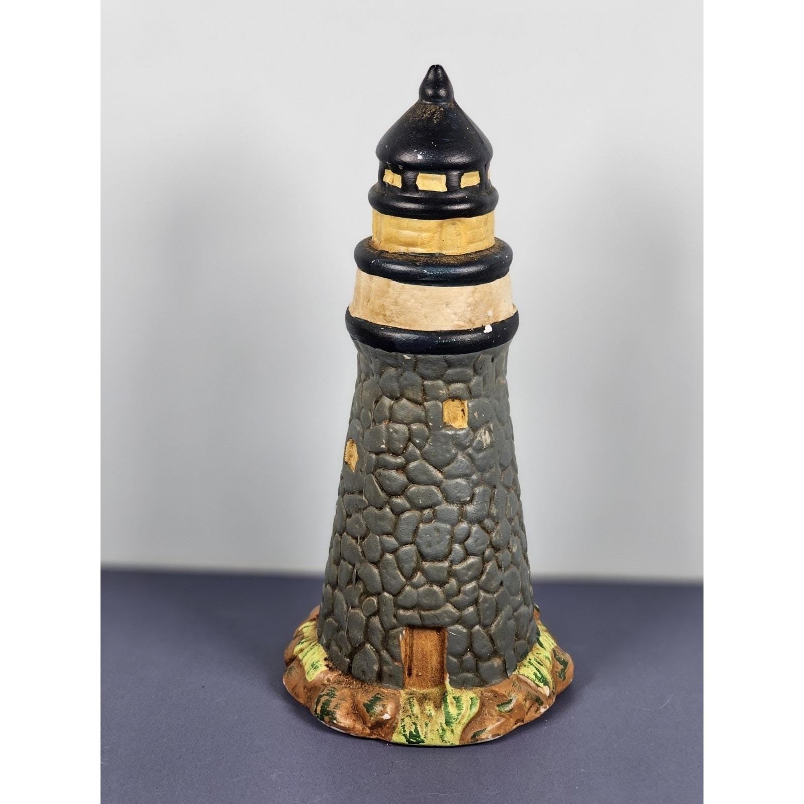 KS Collection Lighthouse Figurine Rock Texture Coastal Decor
