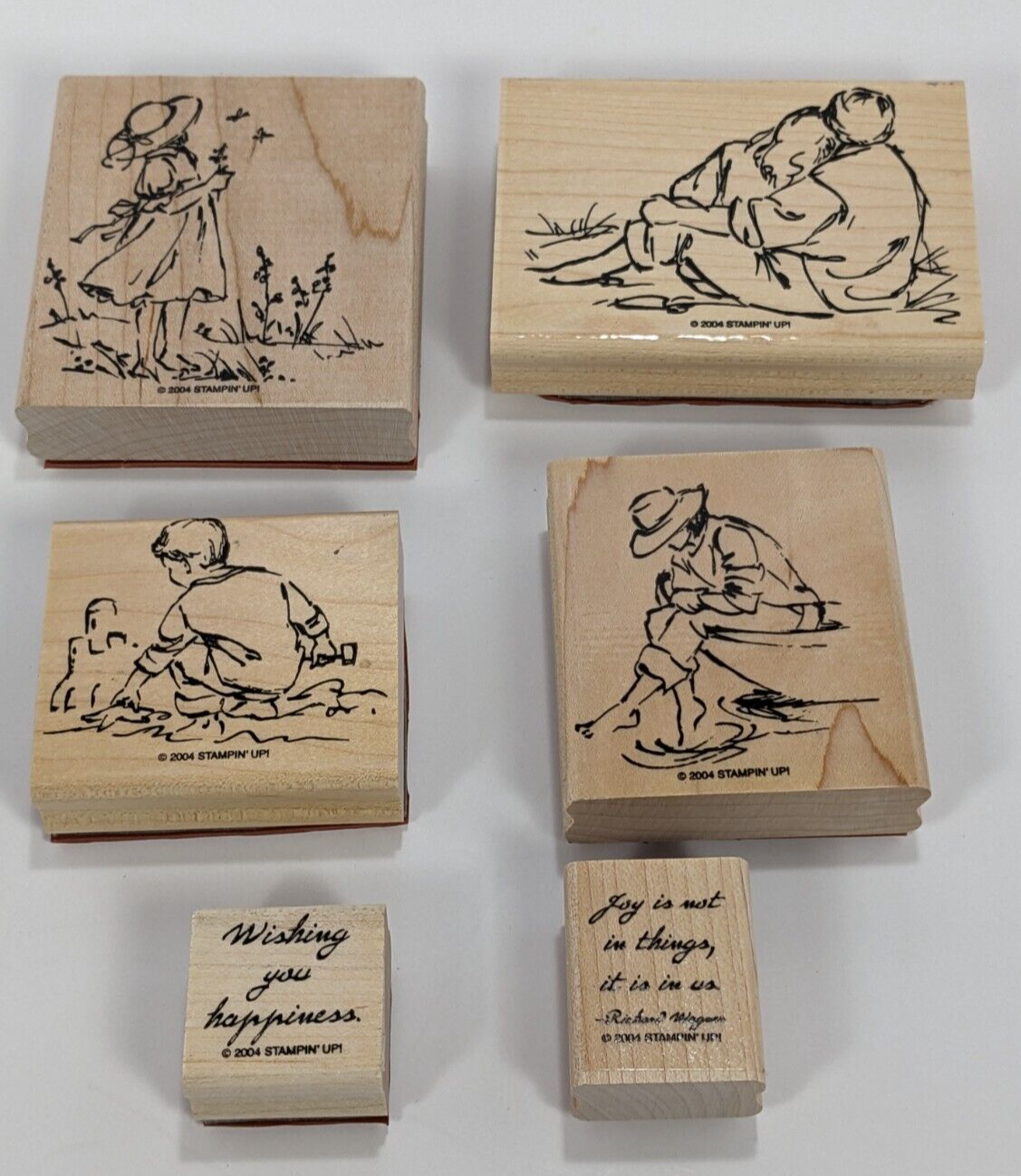 Summer By The Sea Set of 6 Stamps by Stampin Up! 2004