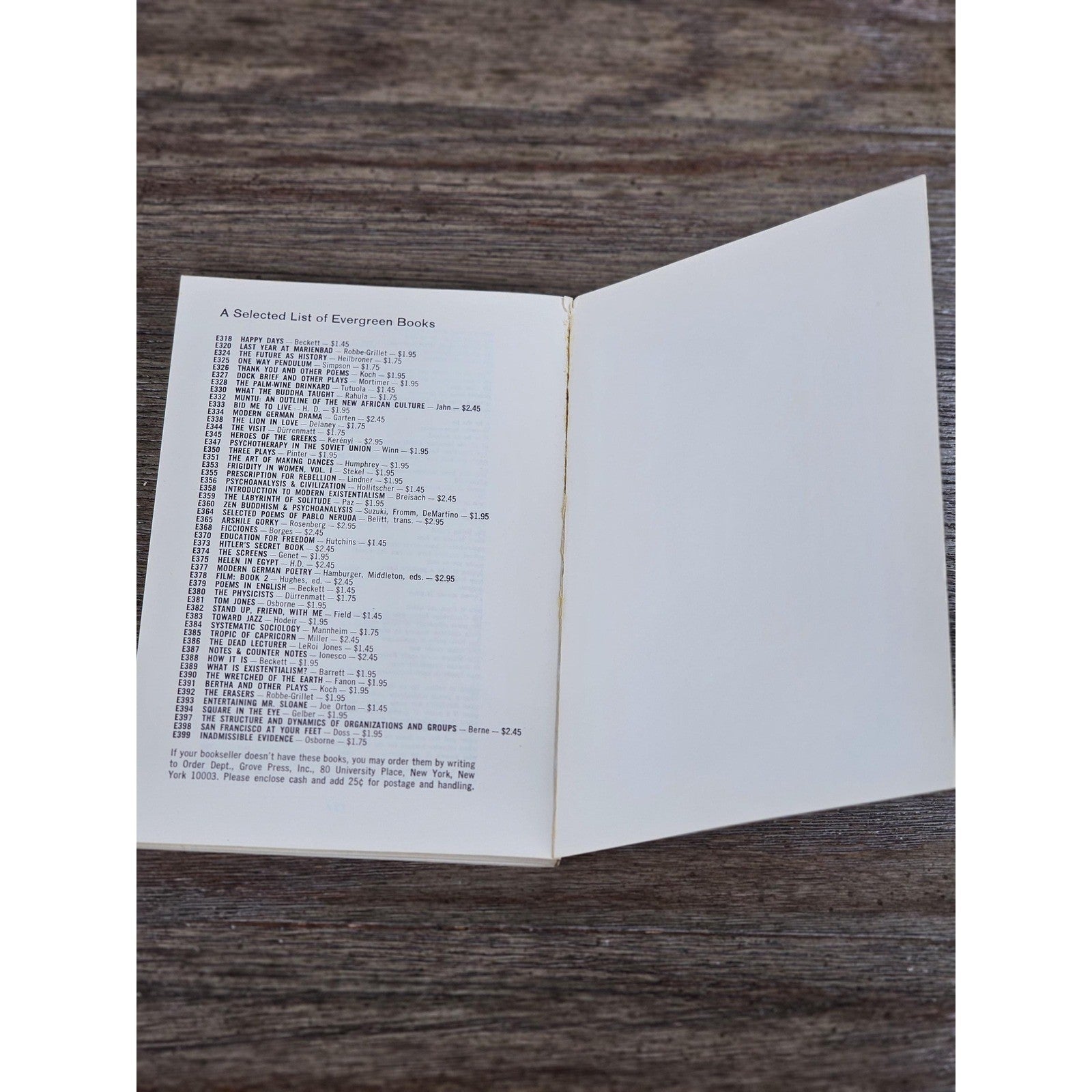 1959 100 Selected Poems E E Cummings Evergreen Edition Hardcover