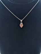 925 Sterling Silver Strawberry Pendant on a 16" silver chain