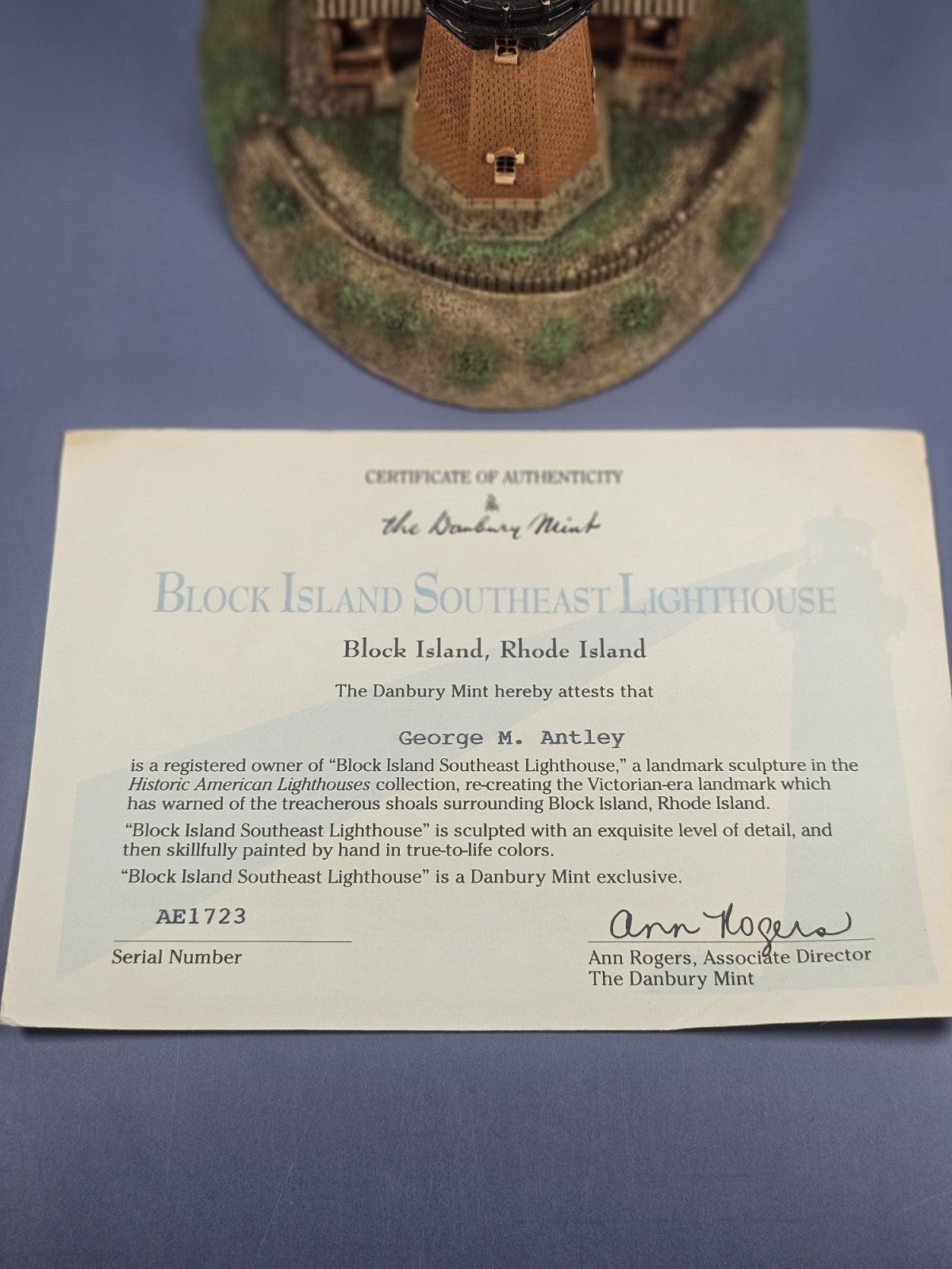 Block Island Southeast Lighthouse Historic American Lighthouses The Danbury Mint