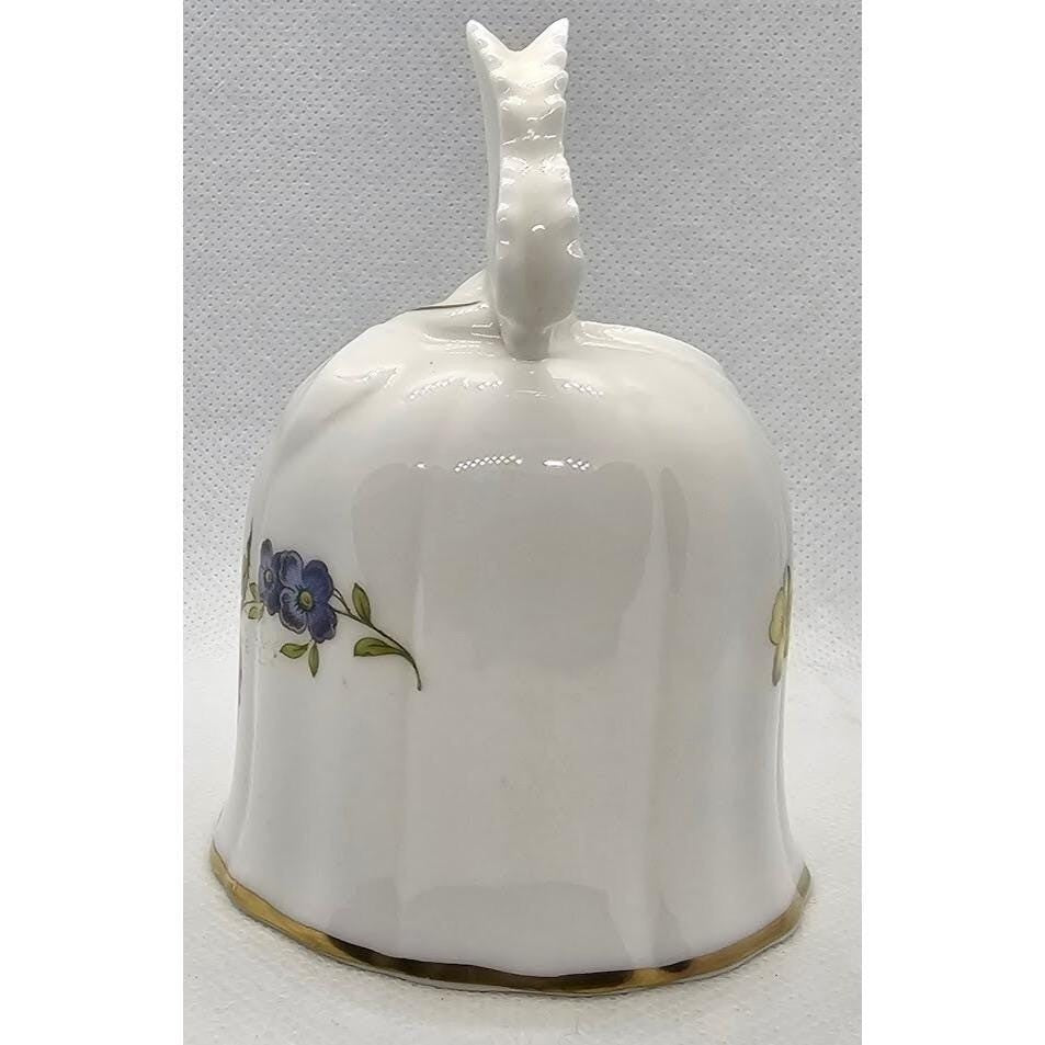 Royal Westminster Butterfly Bell Floral Gold Trim Vintage