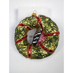 Vintage Hand Blown Glass Bird Wreath Christmas Ornament