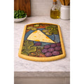 Vintage Joie de Vivre Cheese Board Grapes Resin Serving Tray 8x5