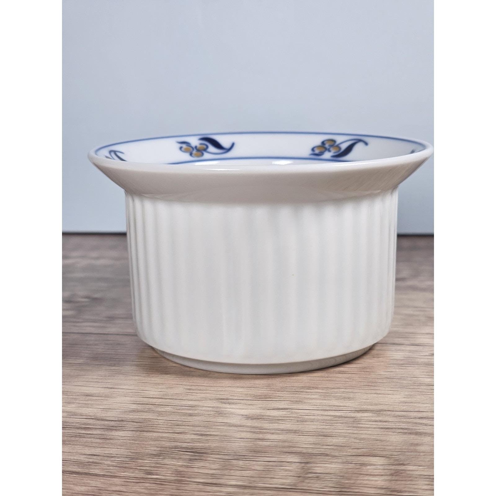 Vintage Dansk Bistro Berries & Cherries Porcelain Ramekin 4.25"