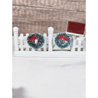 Vintage Lemax Christmas Village Accessories Fence Bench Firewood Set