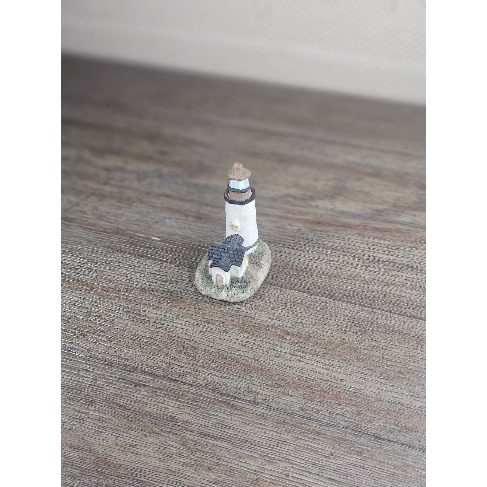 Mini Coastal Lighthouse Figurine Resin Nautical Decor Small Shelf Accent