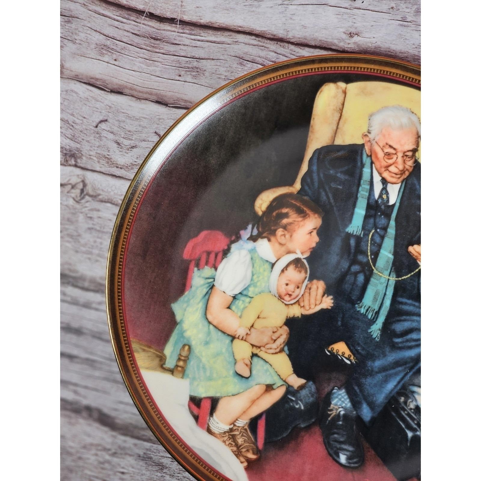 Vintage Norman Rockwell Tender Loving Care Collector Plate 1988 Knowles