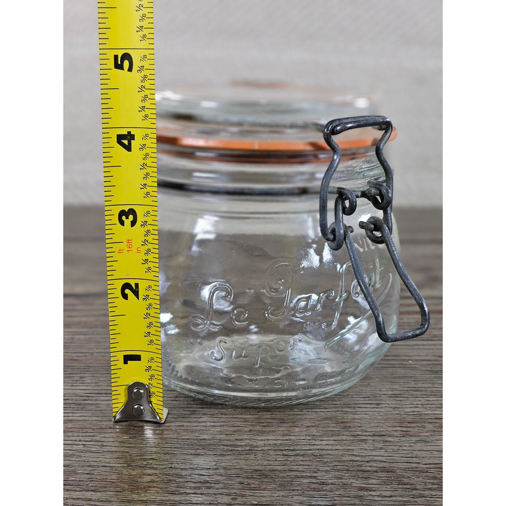 Vintage Le Parfait 0.5L Clamp Lid Glass Jar Made in France