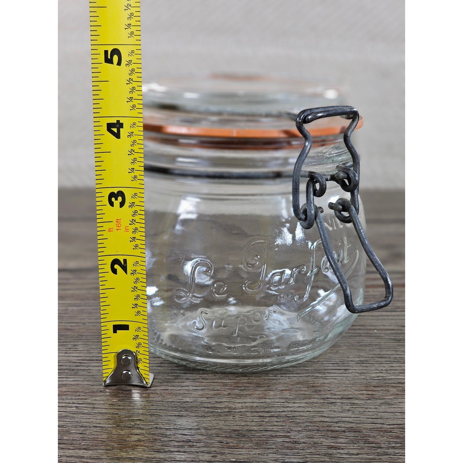 Vintage Le Parfait 0.5L Clamp Lid Glass Jar Made in France