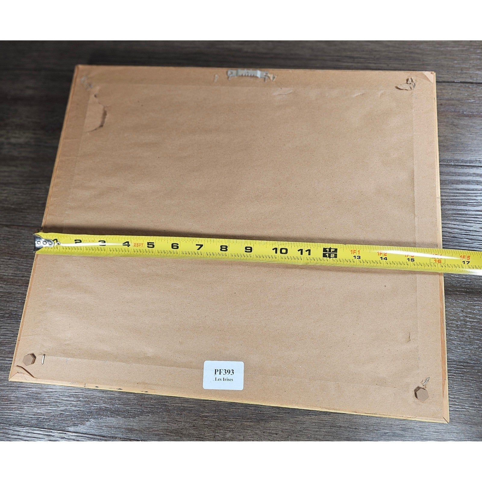 Vintage Framed Iris Art Print | Les Irises Floral Wall Art | 16x14 Gold Frame