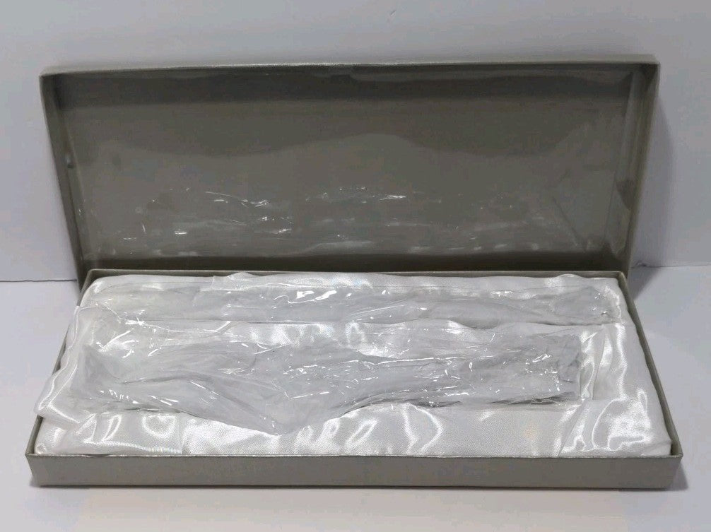 Wedding Promises Cake Knife & Server Set - Double Heart Design - Stainless Steel
