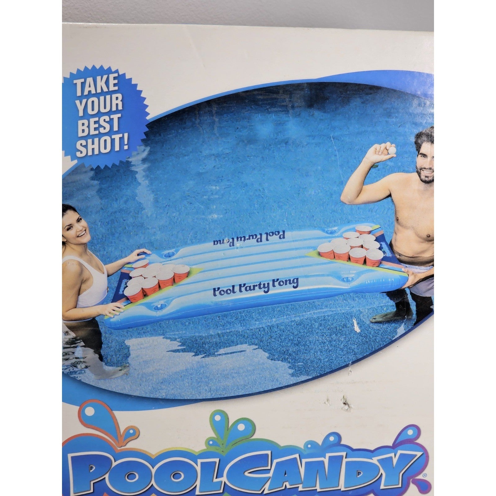Pool Candy Inflatable Pool Party Pong Game New in Box