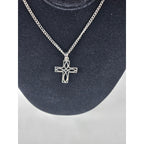 Vintage Silver Tone Celtic Cross Necklace Pendant