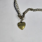 Betsey Johnson Vintage Charm Necklace Key Pendants Long Layered Statement