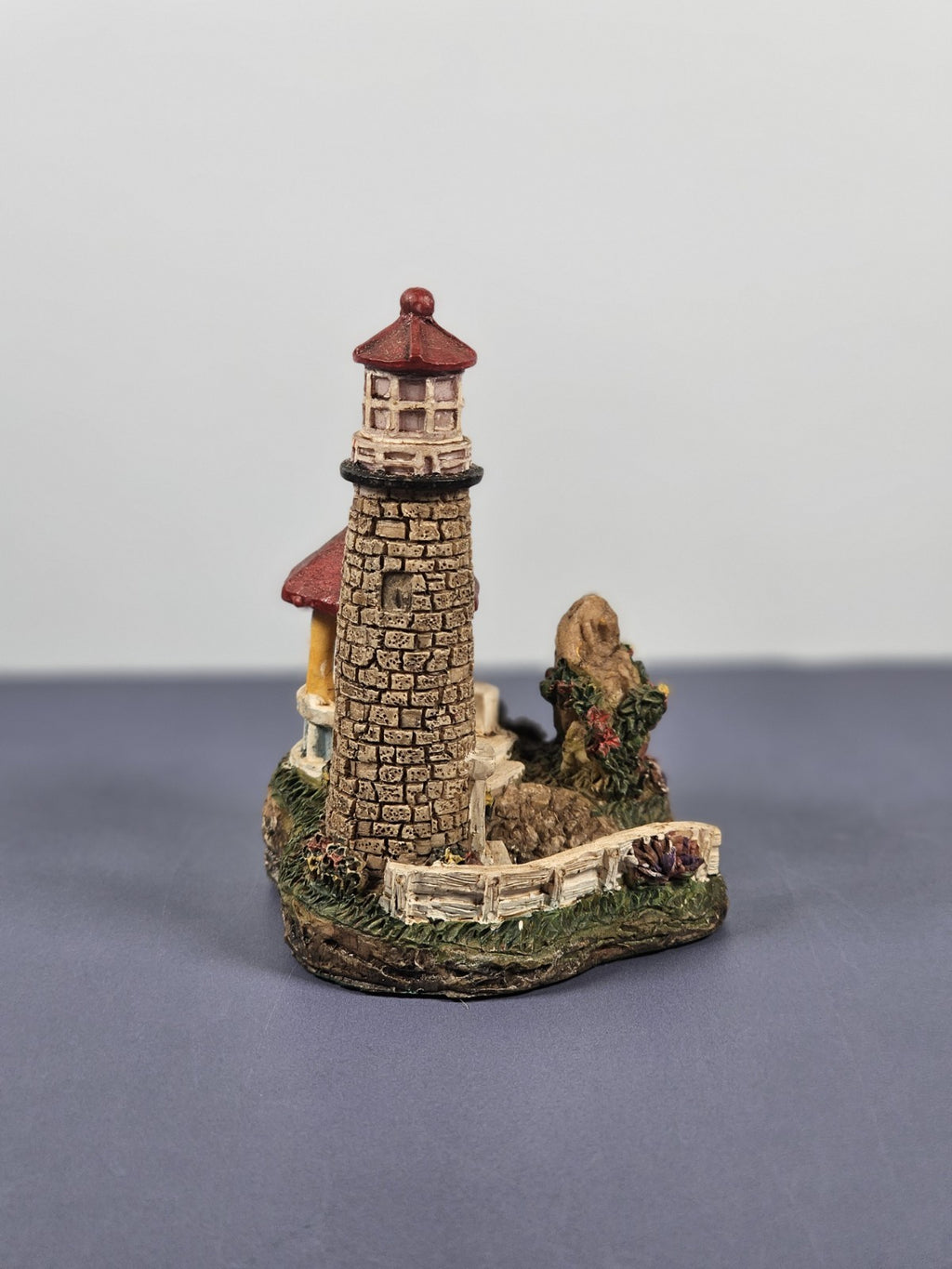 Vintage 90s Ks Collection Lighthouse Figurine With Gazebo
