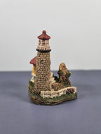 Vintage 90s Ks Collection Lighthouse Figurine With Gazebo