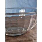 Vintage Clear Glass Mixing Bowl | 9.5" Round Utility Bowl