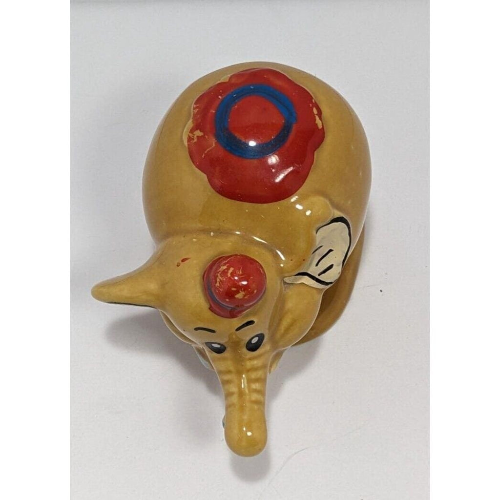 Vintage Edasa Circus Elephant Figurine Hand Painted Ceramic Elephant