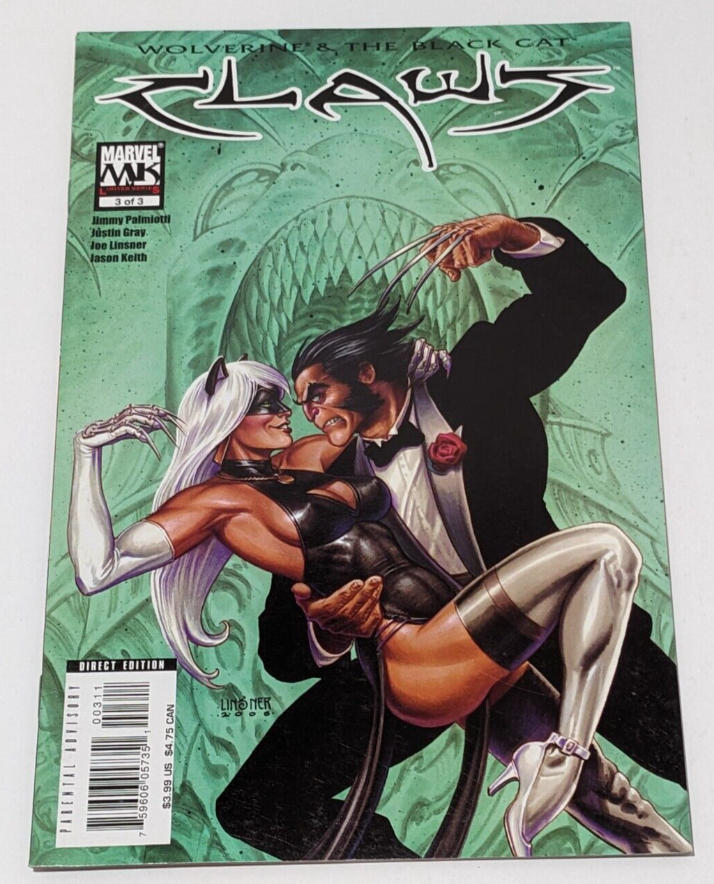 Lot of 3 Comics — Claws Issues #1, #2 & #3 — Marvel Super-Hero Set