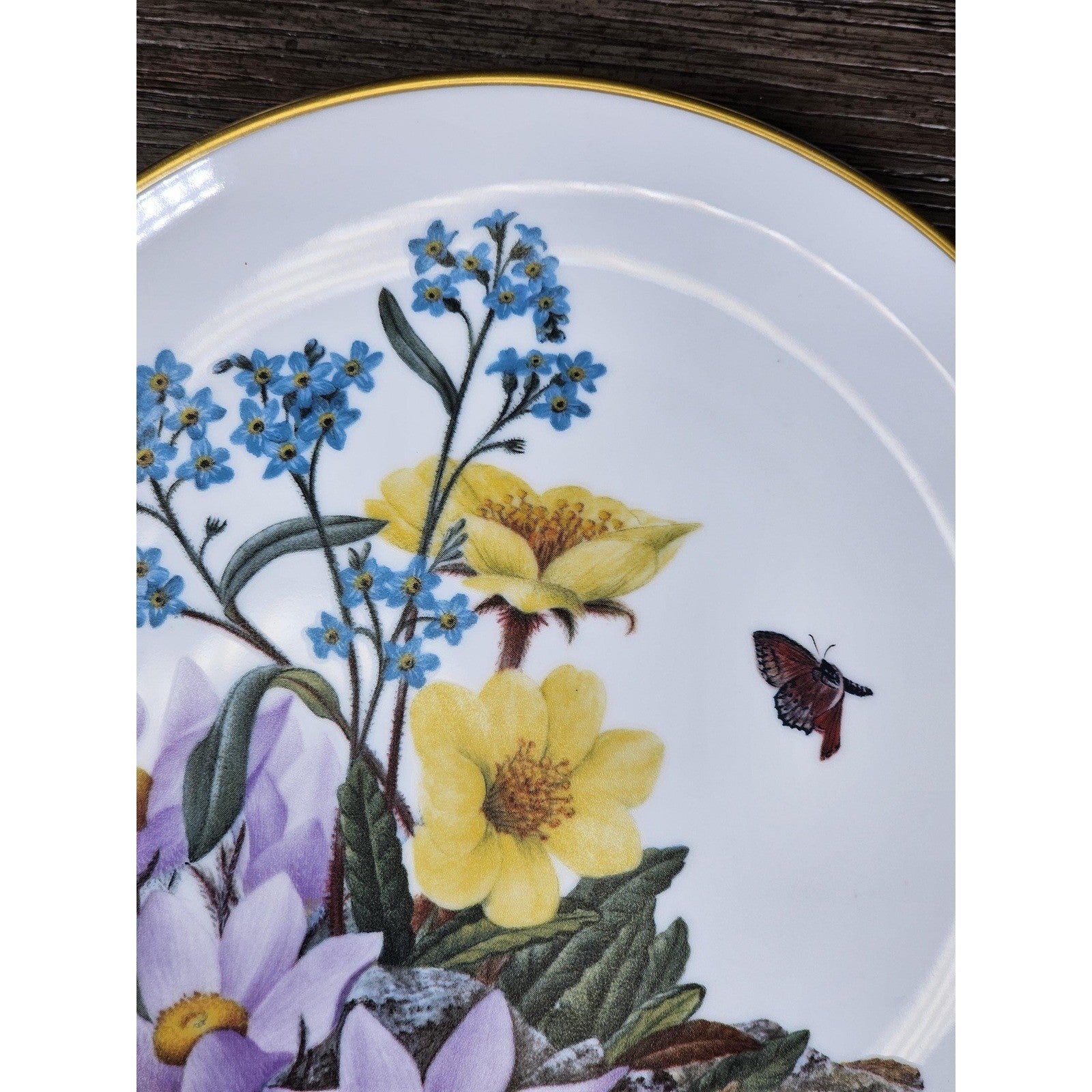 1978 Alaskan Wildflowers Plate Franklin Porcelain Sierra Club