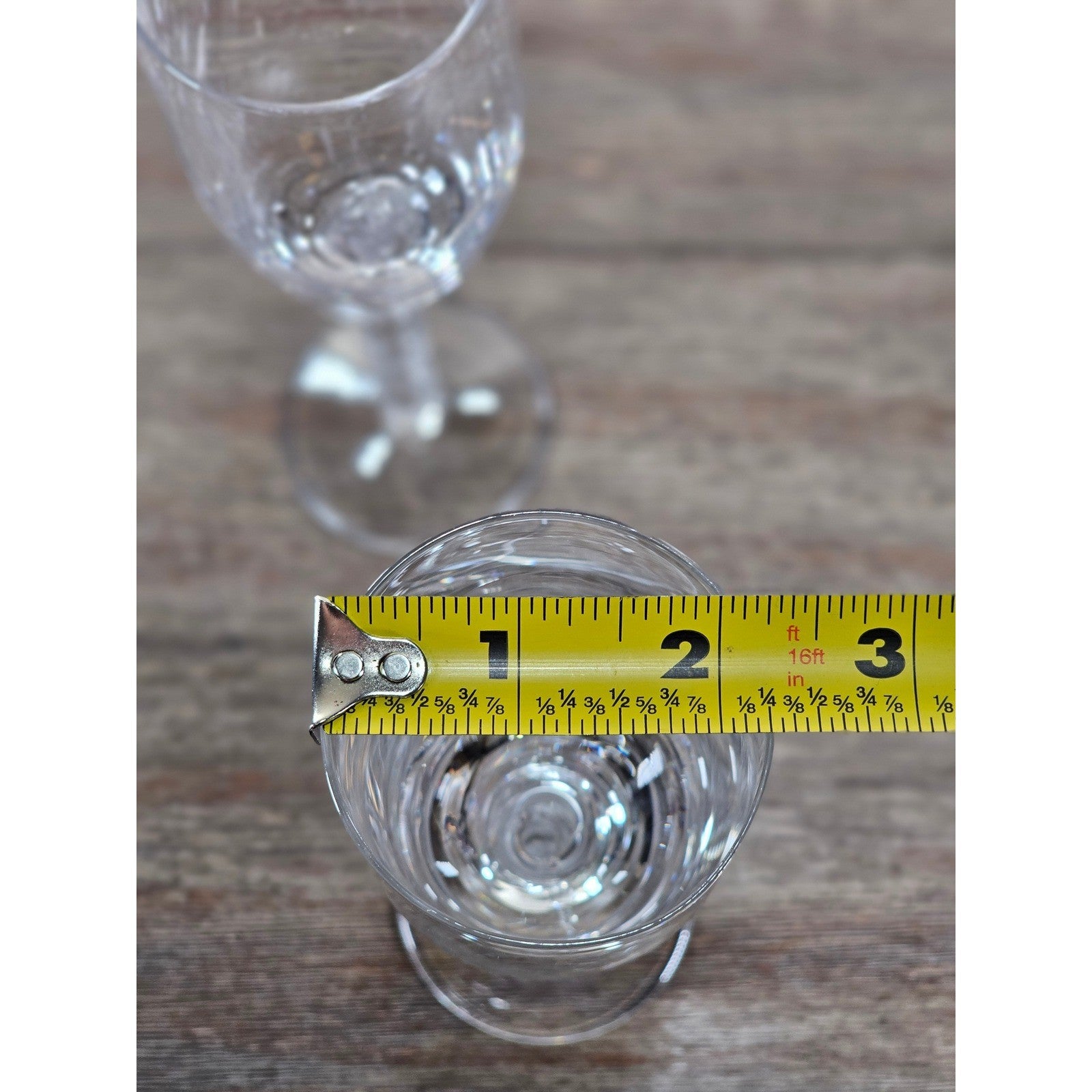 Vintage Clear Cordial Glasses Twisted Stem Set of 2 9.5" Tall