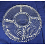 Crystal Clear Studios Ashford Glass Platter 11.25 Inch