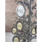 VTG Belk Pewter Rose Bush Family Cameo Photo Holder Display, 11.5" Project Piece