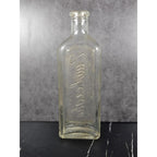 Vintage Rawleighs Embossed Medicine Bottle Clear Glass Apothecary