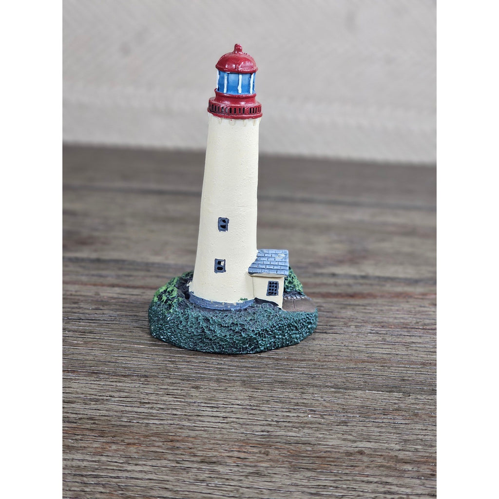 Mini Resin Lighthouse Figurine Coastal Nautical Decor Small Lighthouse