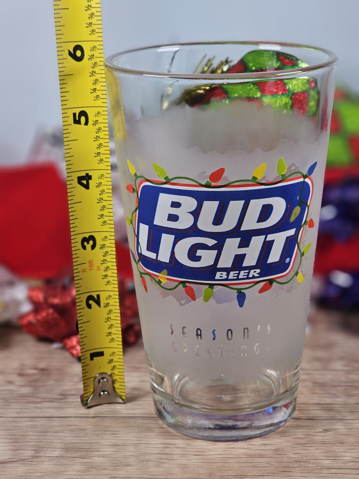 2024 Seasons Greetings Bud Light Festive Light Beer Mug