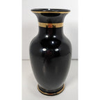 Vintage Chokin Vase Pagoda Scene Gold Gilded Japan 6.25"