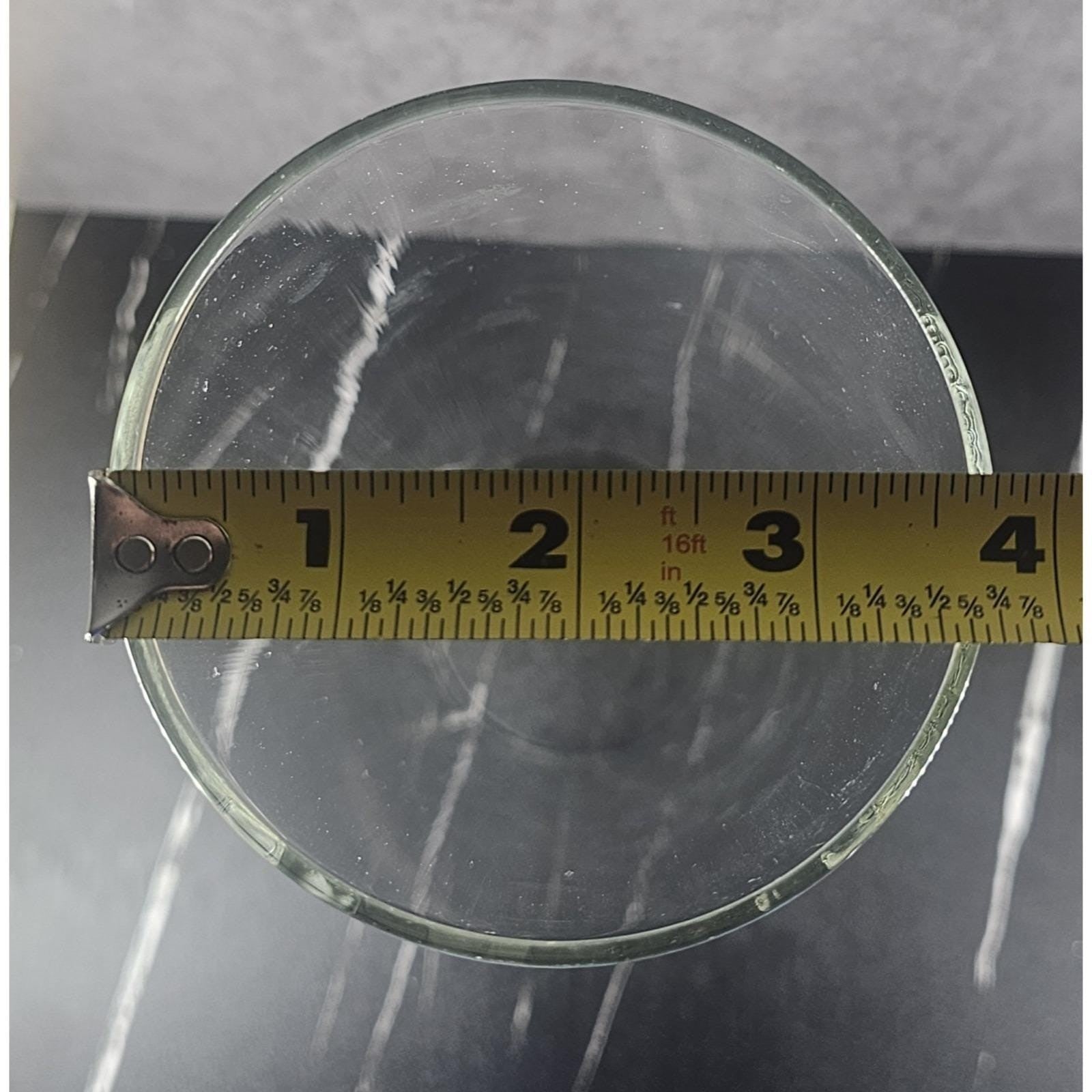 Vintage Pyrex Glass Cylinder Candle Holder 14 Inch Tall Clear Corning NY