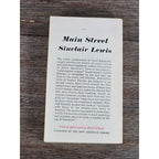 Main Street by Sinclair Lewis Vintage 1961 Signet Classic Paperback