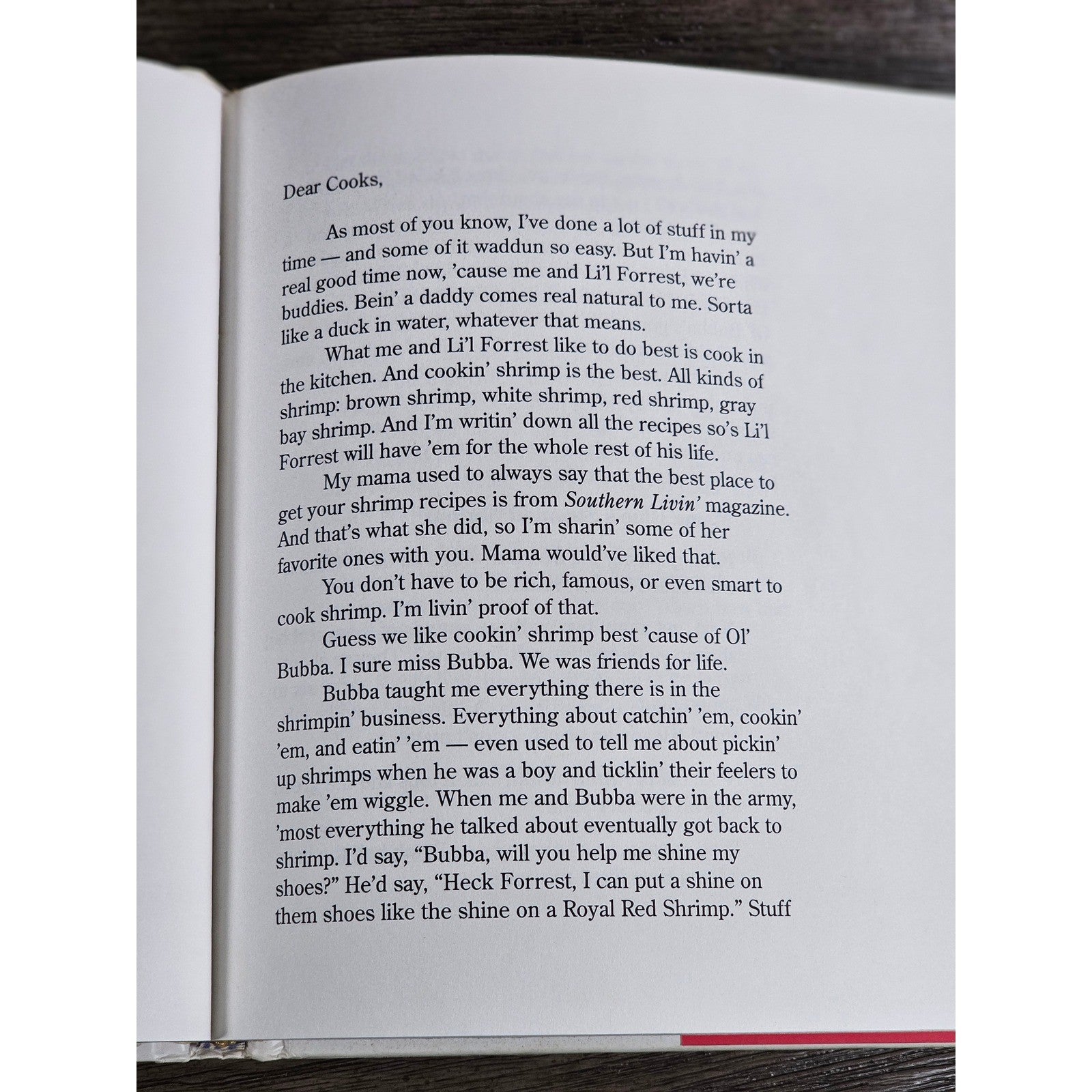 Bubba Gump Shrimp Co Cookbook Recipes & Reflections Used Hardcover