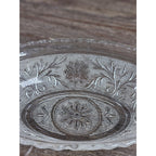 Anchor Hocking Sandwich Glass Oval Serving Bowl Scalloped Edge