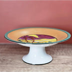 Vintage Noritake Mini Cake Stand Pedestal Scenic Plate 1930s