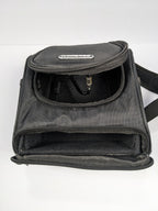 Nintendo DS Gameboy Small Backpack Carrying Case Black Zippered Game Bag