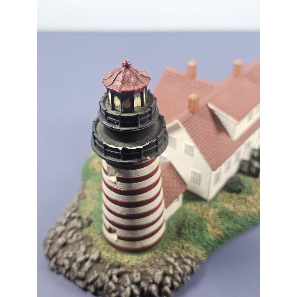 Danbury Mint West Quoddy Head Lighthouse 1994 COA Maine