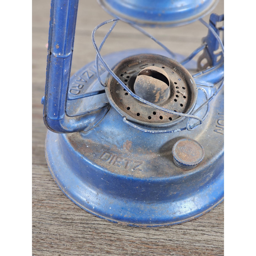 Vintage Dietz No 1 Blizzard Blue Lantern Made in Hong Kong 13.5"