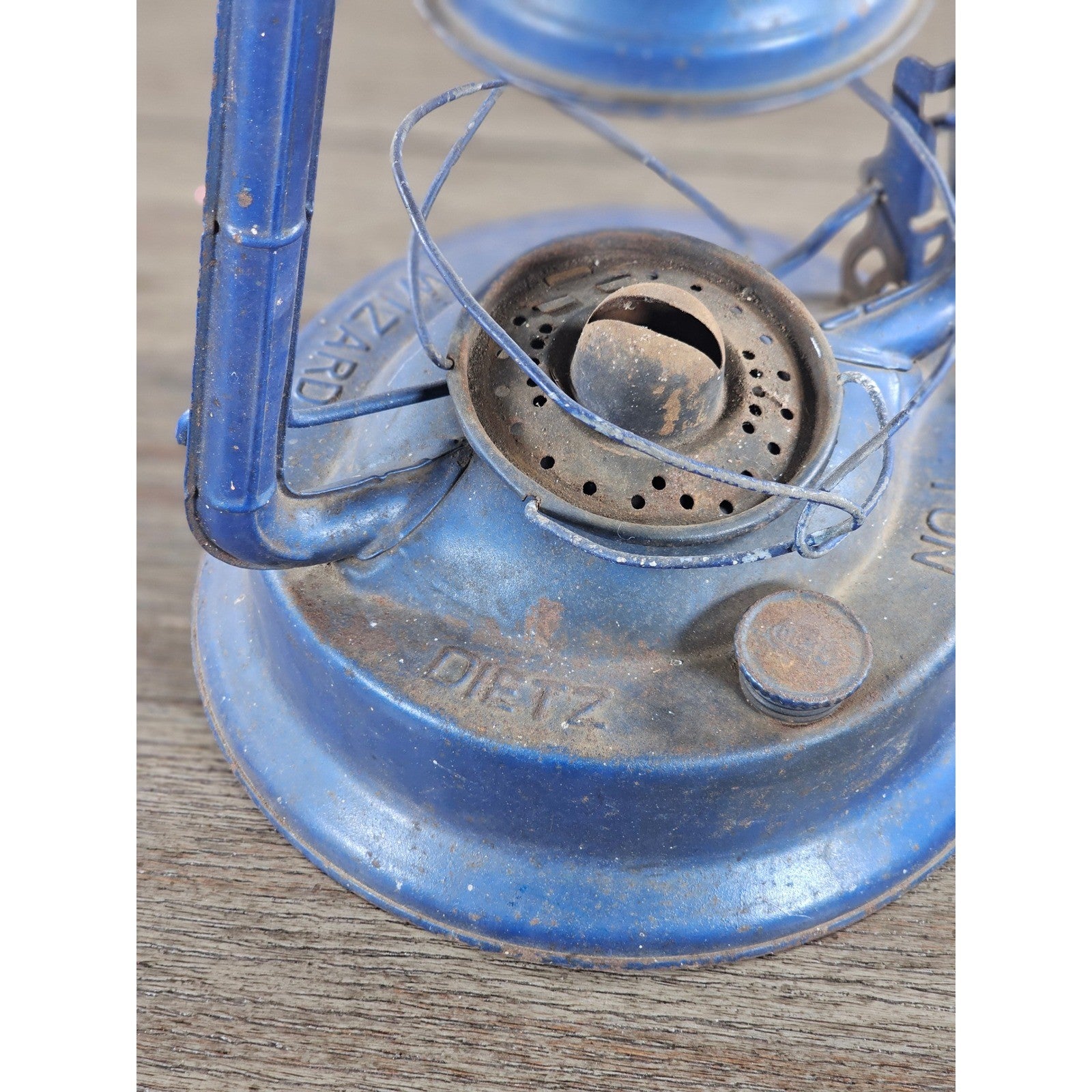 Vintage Dietz No 1 Blizzard Blue Lantern Made in Hong Kong 13.5"