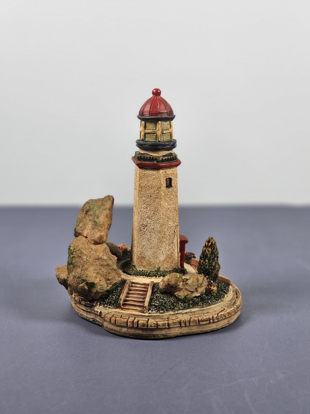 Vintage Ks Collection Lighthouse Figurine 1990s Hand-Painted Keepsake