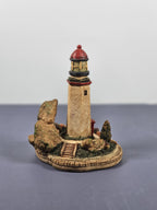 Vintage Ks Collection Lighthouse Figurine 1990s Hand-Painted Keepsake