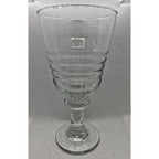 Libbey Sirrus Clear Goblet Ribbed Glass Water Wine Glass