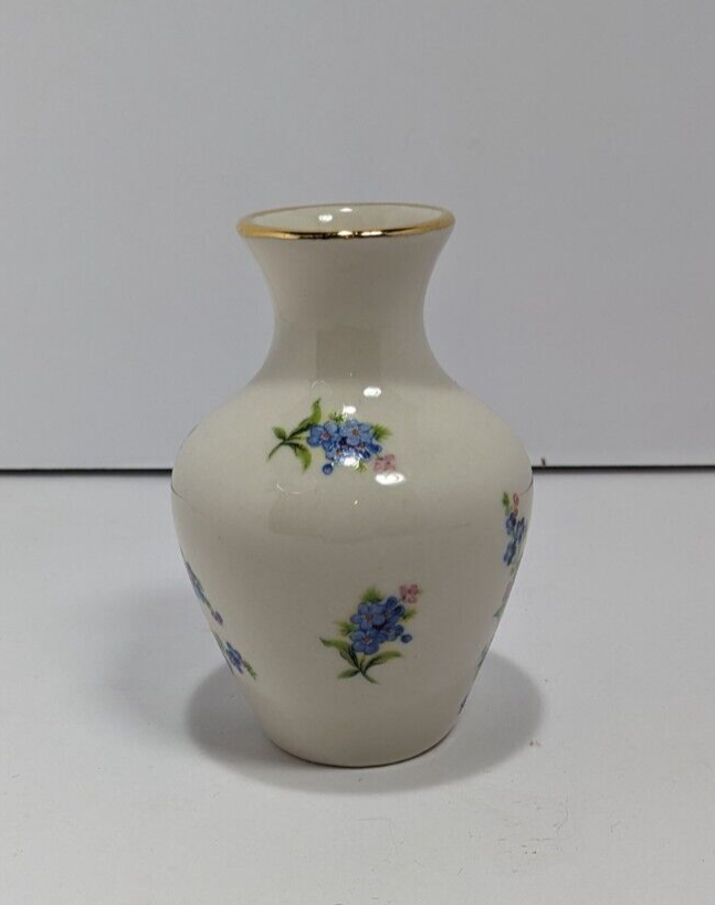 Holley Ross 22K Gold Trim Vase 4.5-in Vintage Ceramic Home Decor